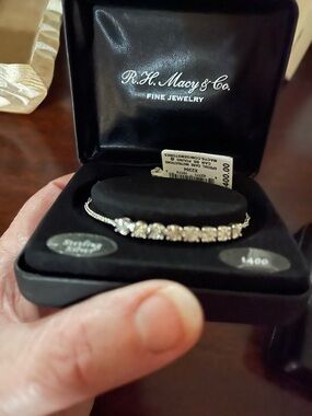 Macy's Sterling Silver Diamond Tennis Bracelet
